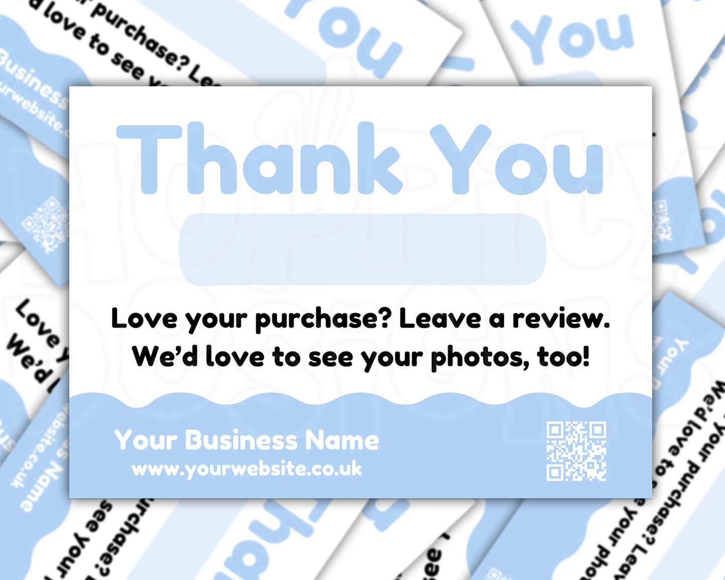 Pastel A6 Thank you Cards