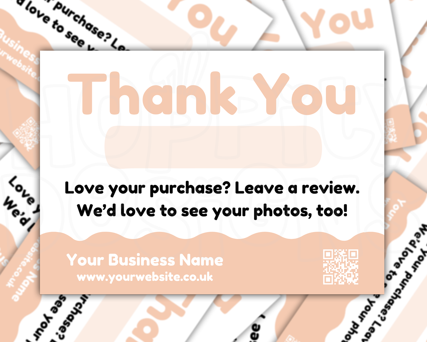 Pastel A6 Thank you Cards