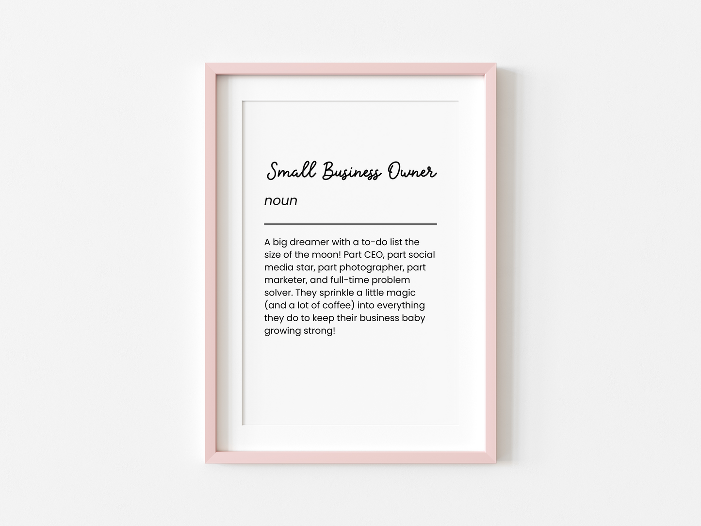 Small Business Owner Definition Print
