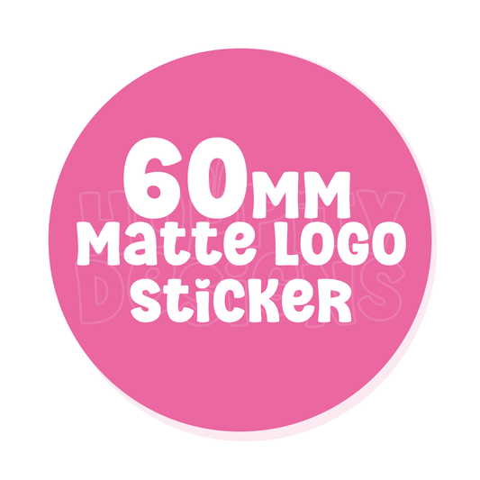 60mm Round Logo Stickers