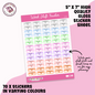 Work Shift Tracker Sticker Sheet - SS0009