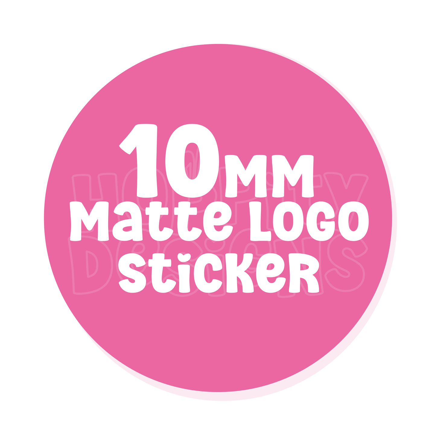 10mm Round Logo Stickers