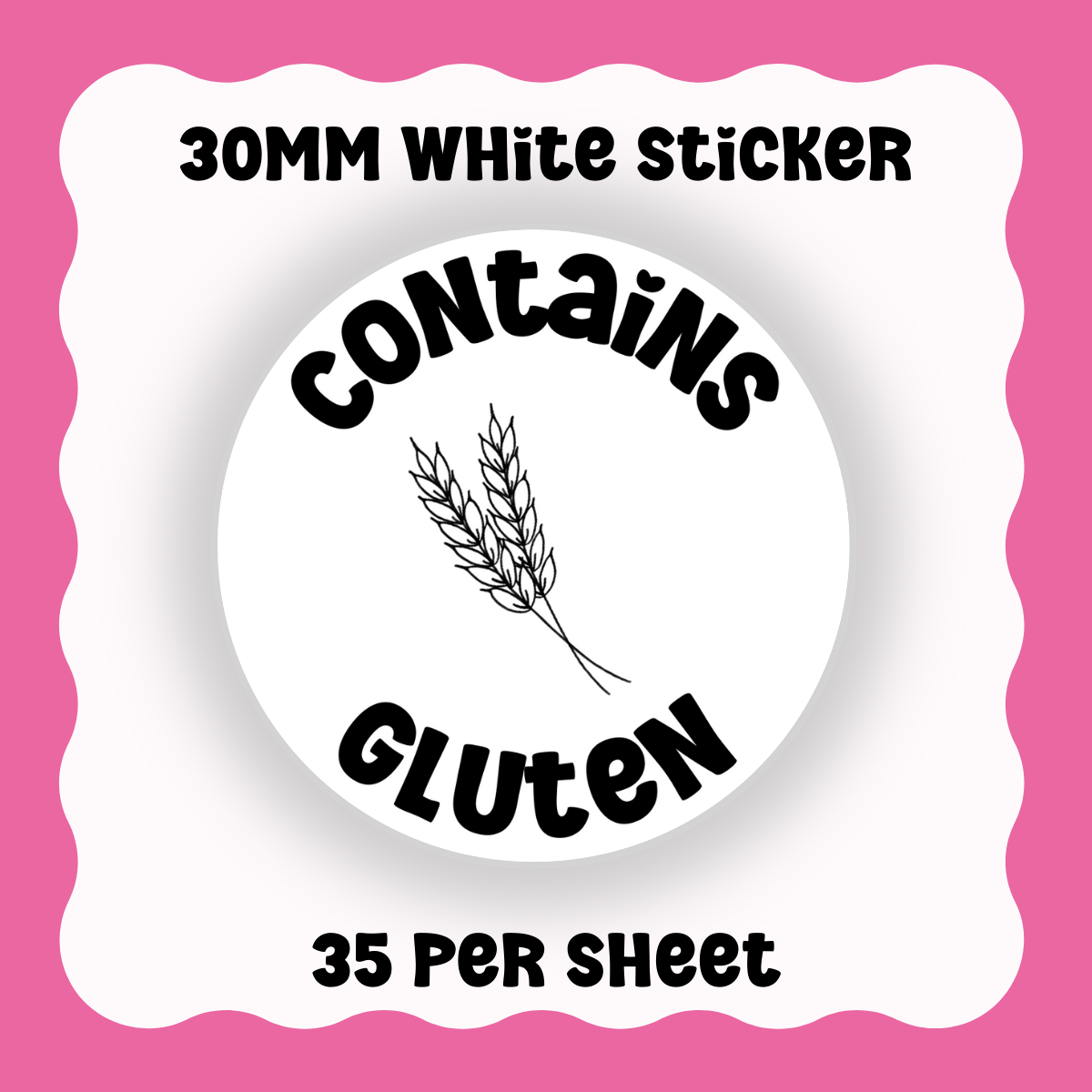 Contains Gluten - With Graphic