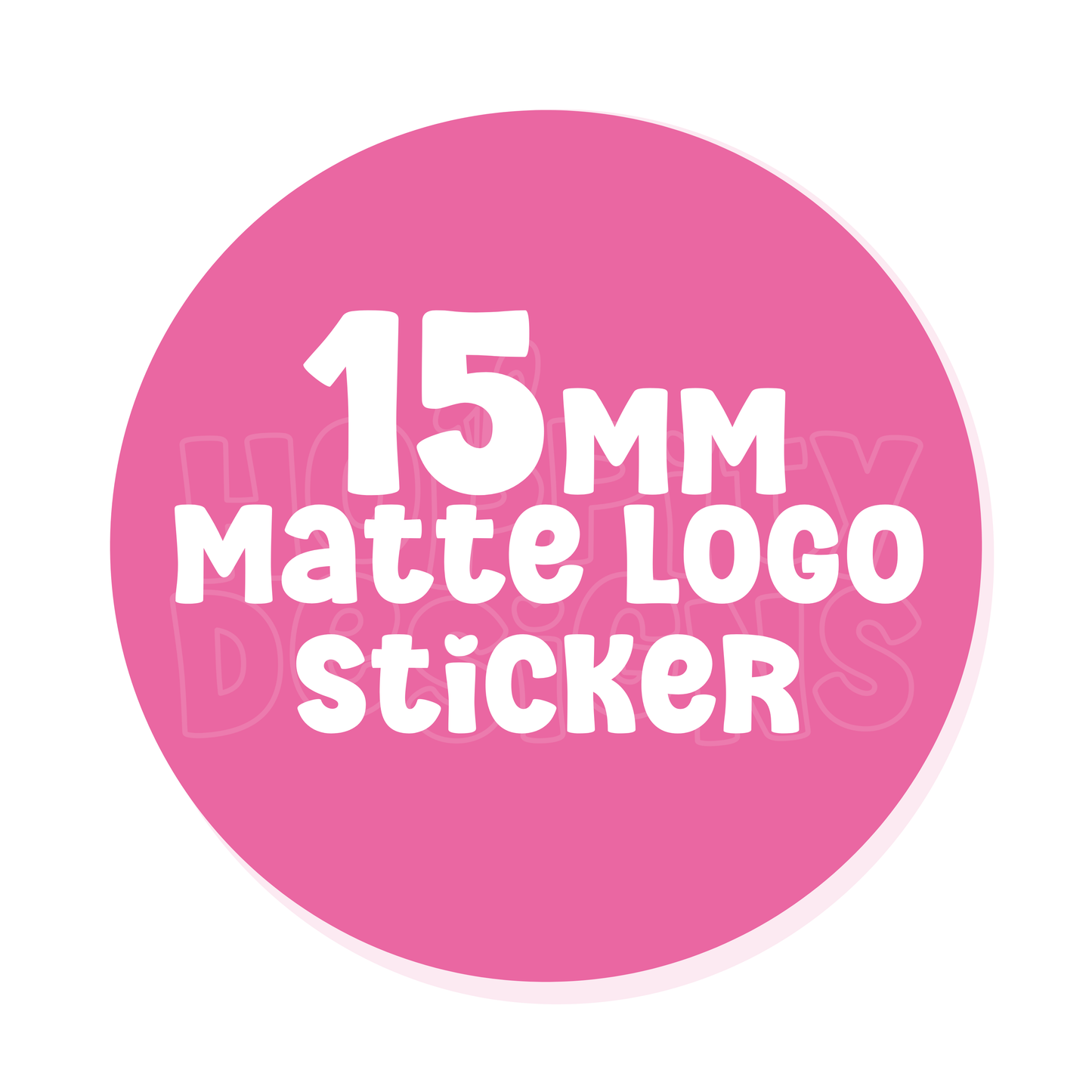 15mm Round Logo Stickers
