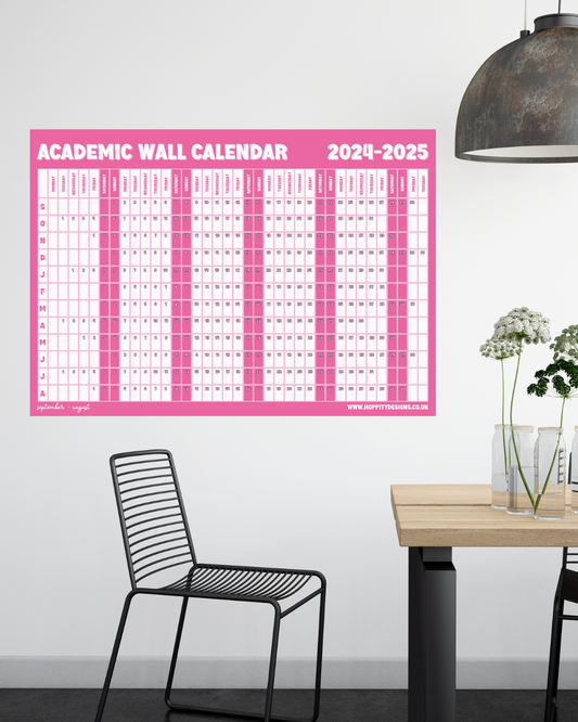 2024-2025 Academic A2 Wall Planner