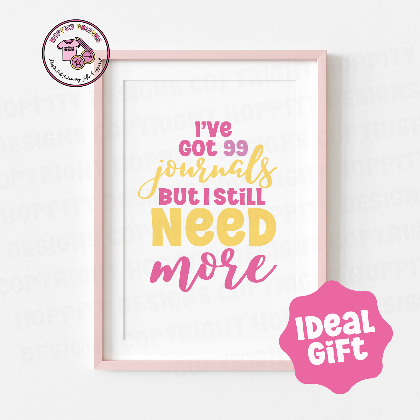 Journal Addict Wall Art Print