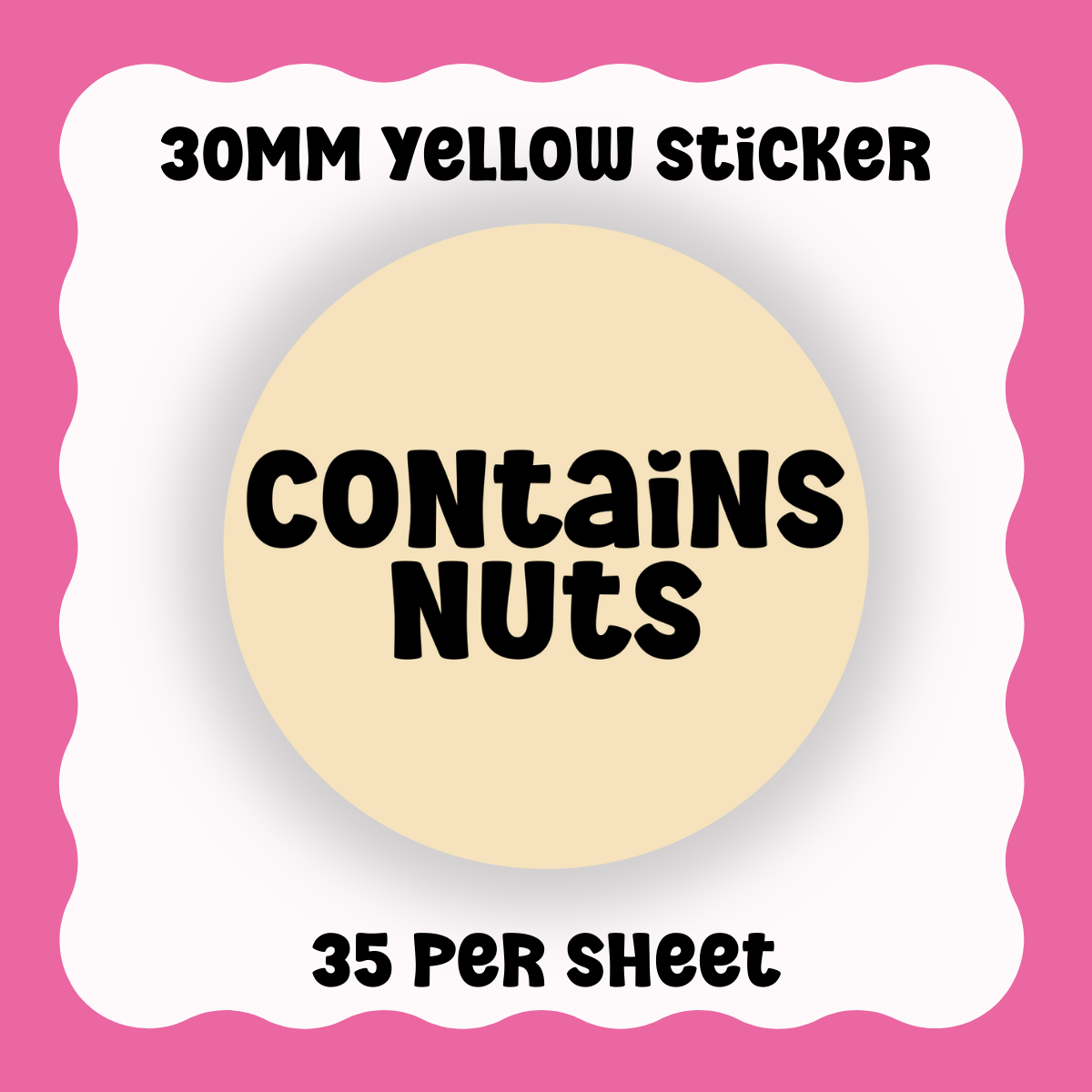 Contains Nuts - Text only