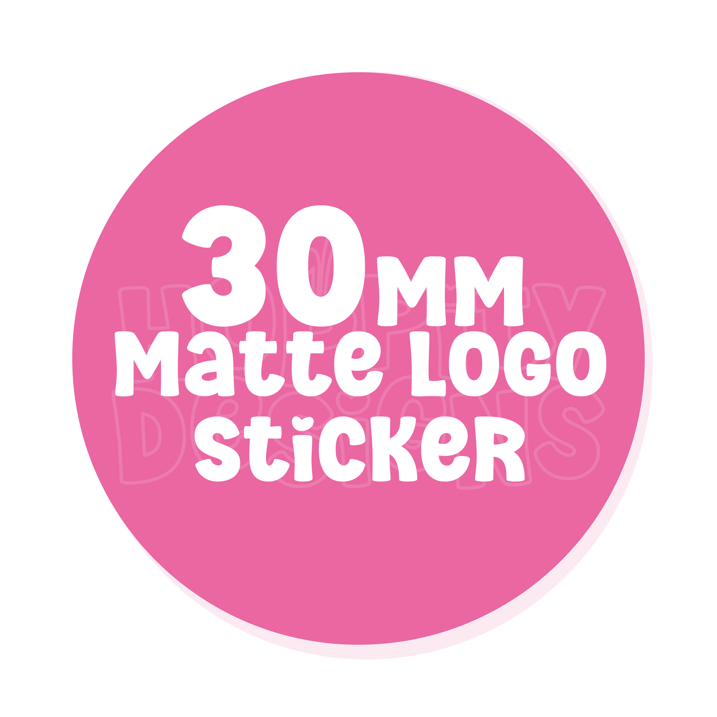 30mm Round Logo Stickers