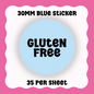 Gluten Free Stickers - Text only