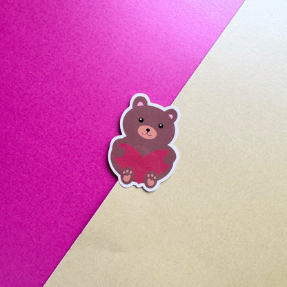 Kawaii Bear Die Cut Sticker