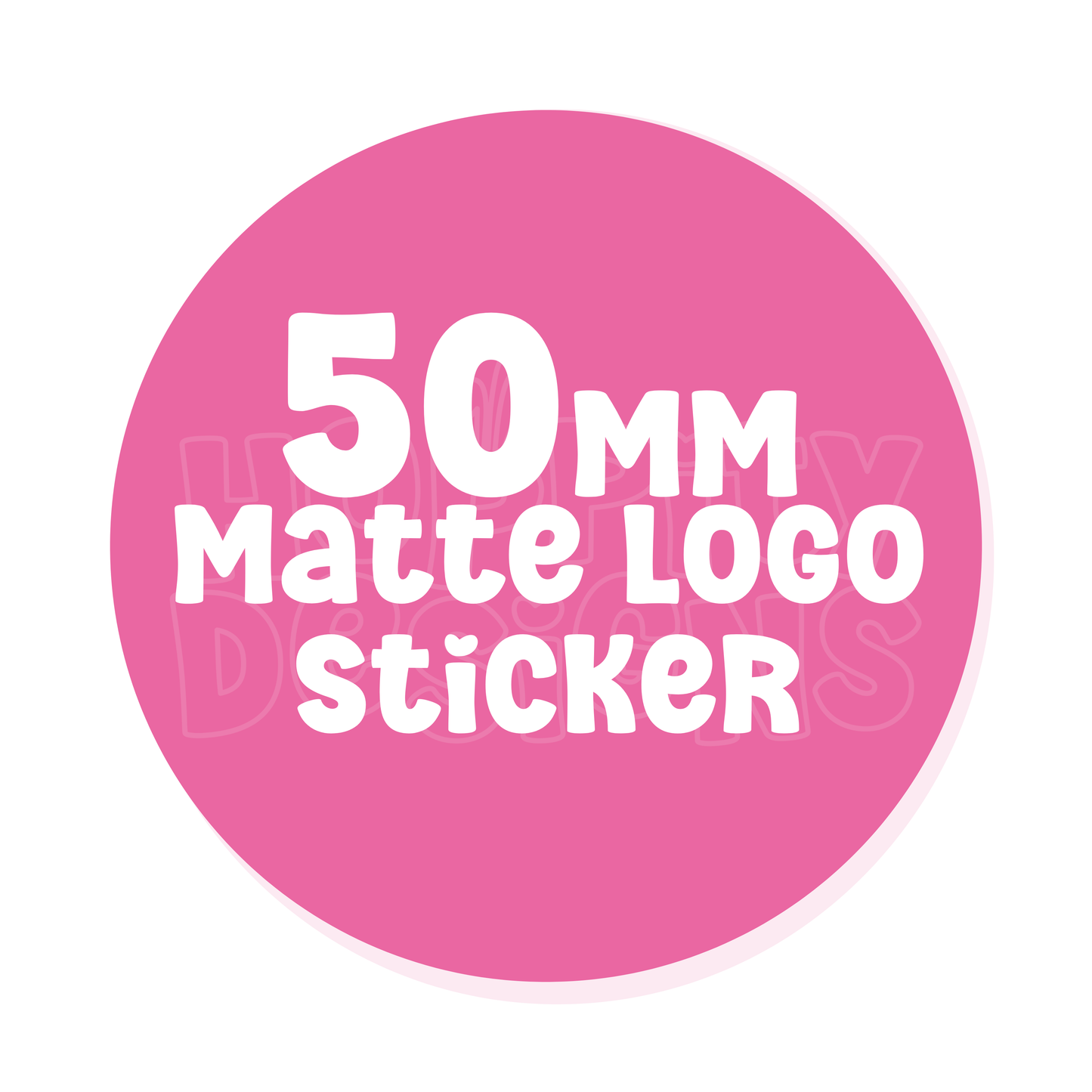 50mm Round Logo Stickers