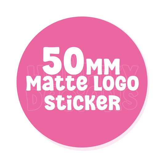 50mm Round Logo Stickers