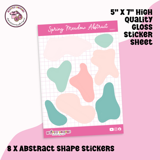 Spring Meadow Abstract Planner Stickers - SS0017