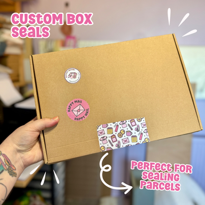 Custom Printed Box Seal Stickers