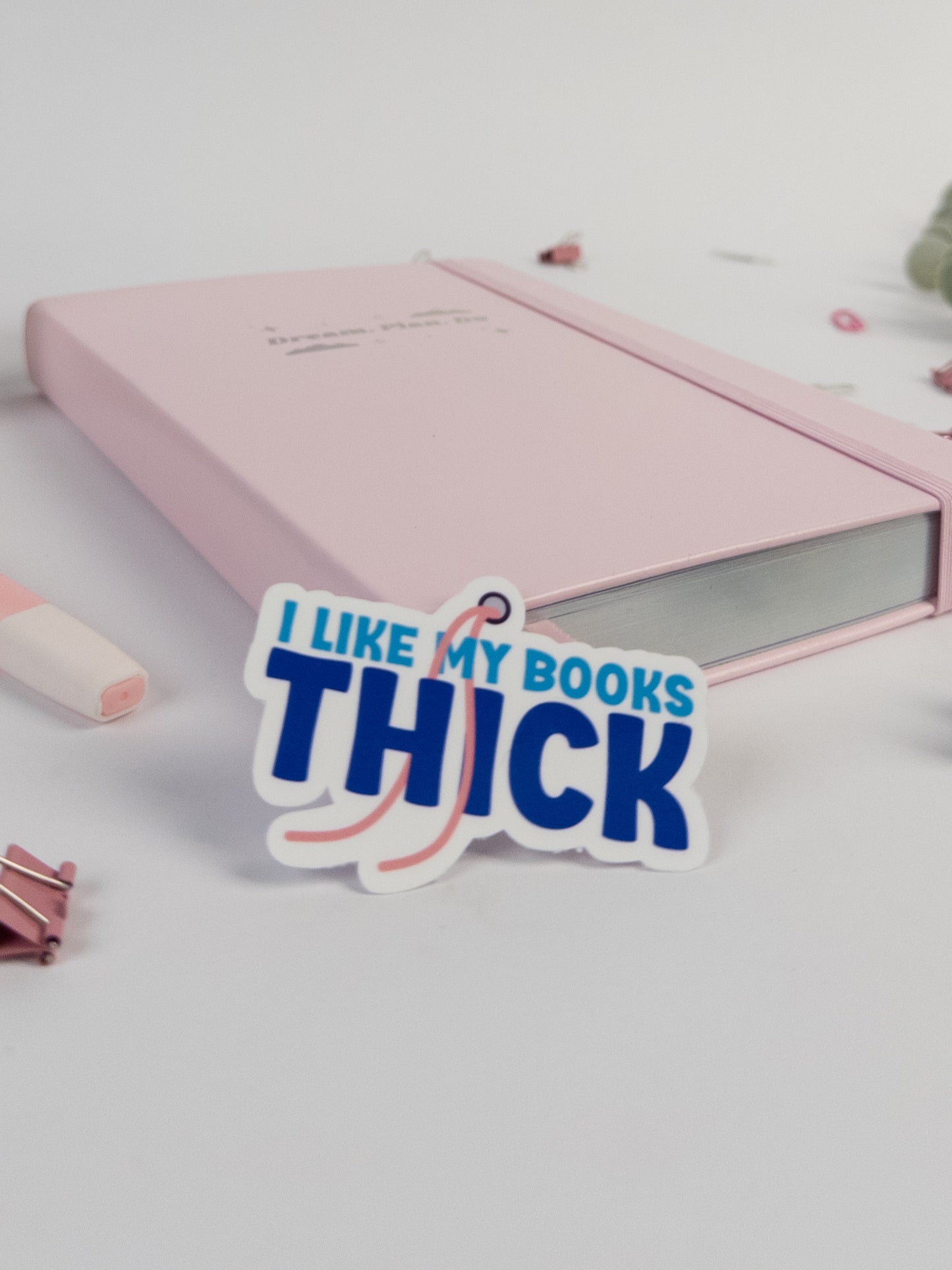 I like my Books Thick Die Cut Sticker