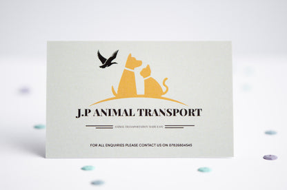 Mini White Business Cards