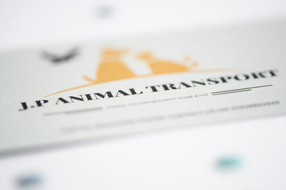 Mini White Business Cards