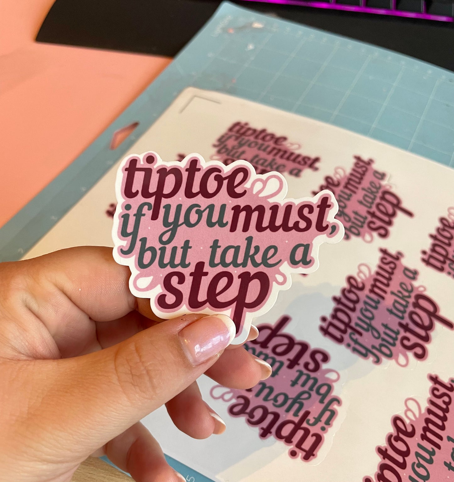 Tip Toe if You Must Die Cut Sticker