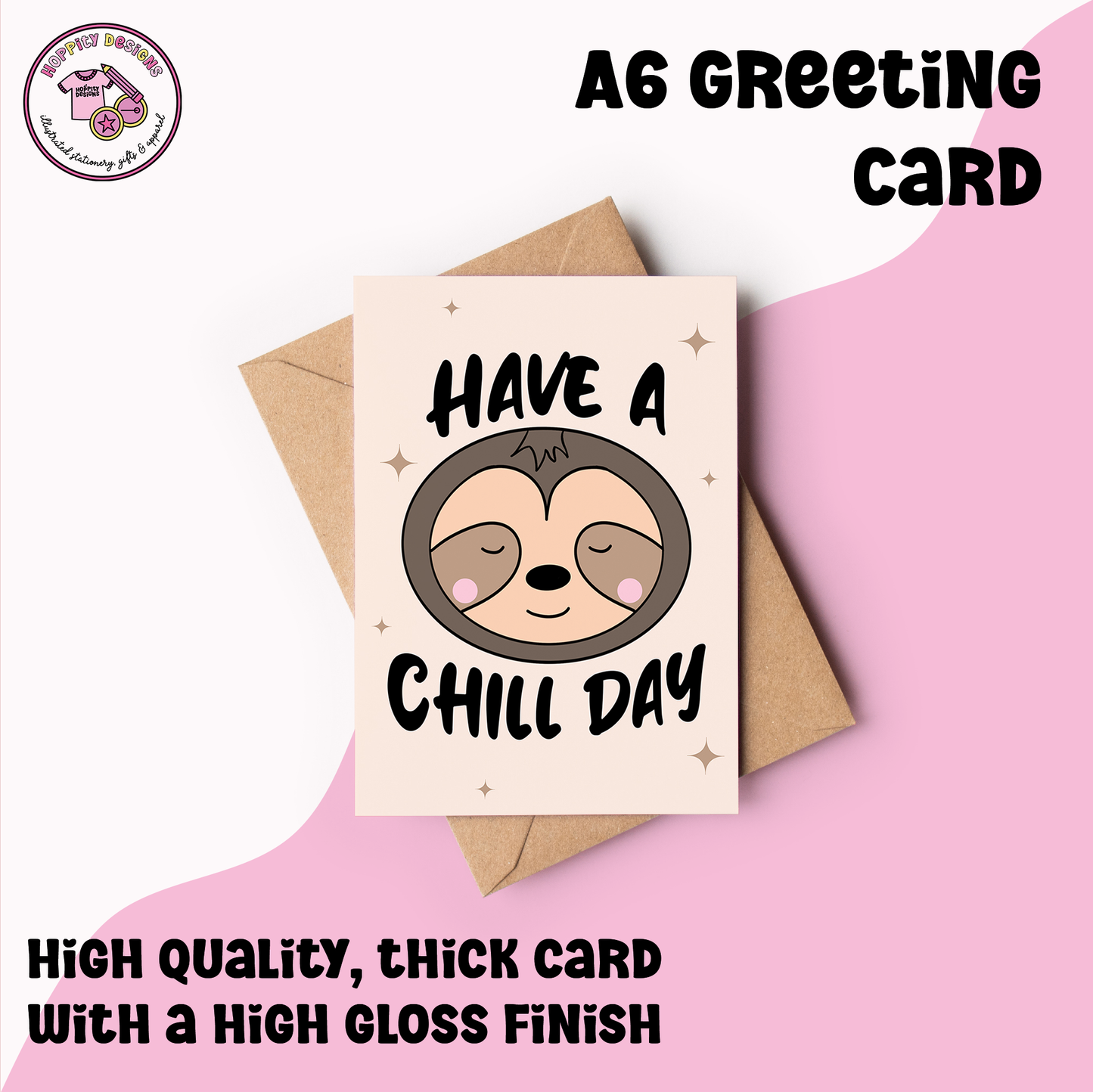 Have a Chill Day Sloth Birthday Card