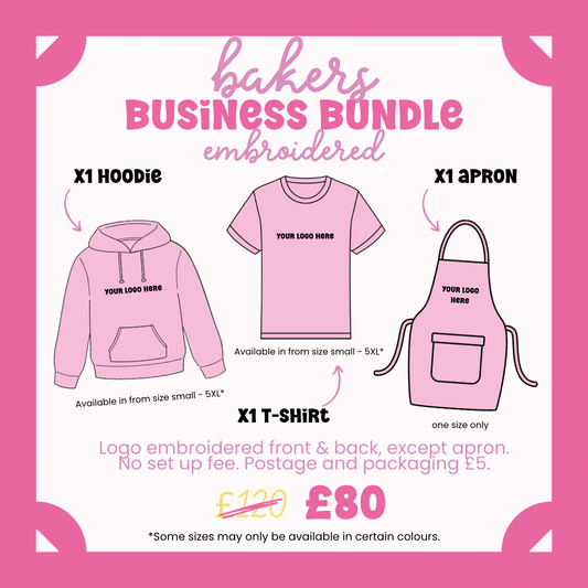 Bakers Embroidered Branded Clothing Bundle