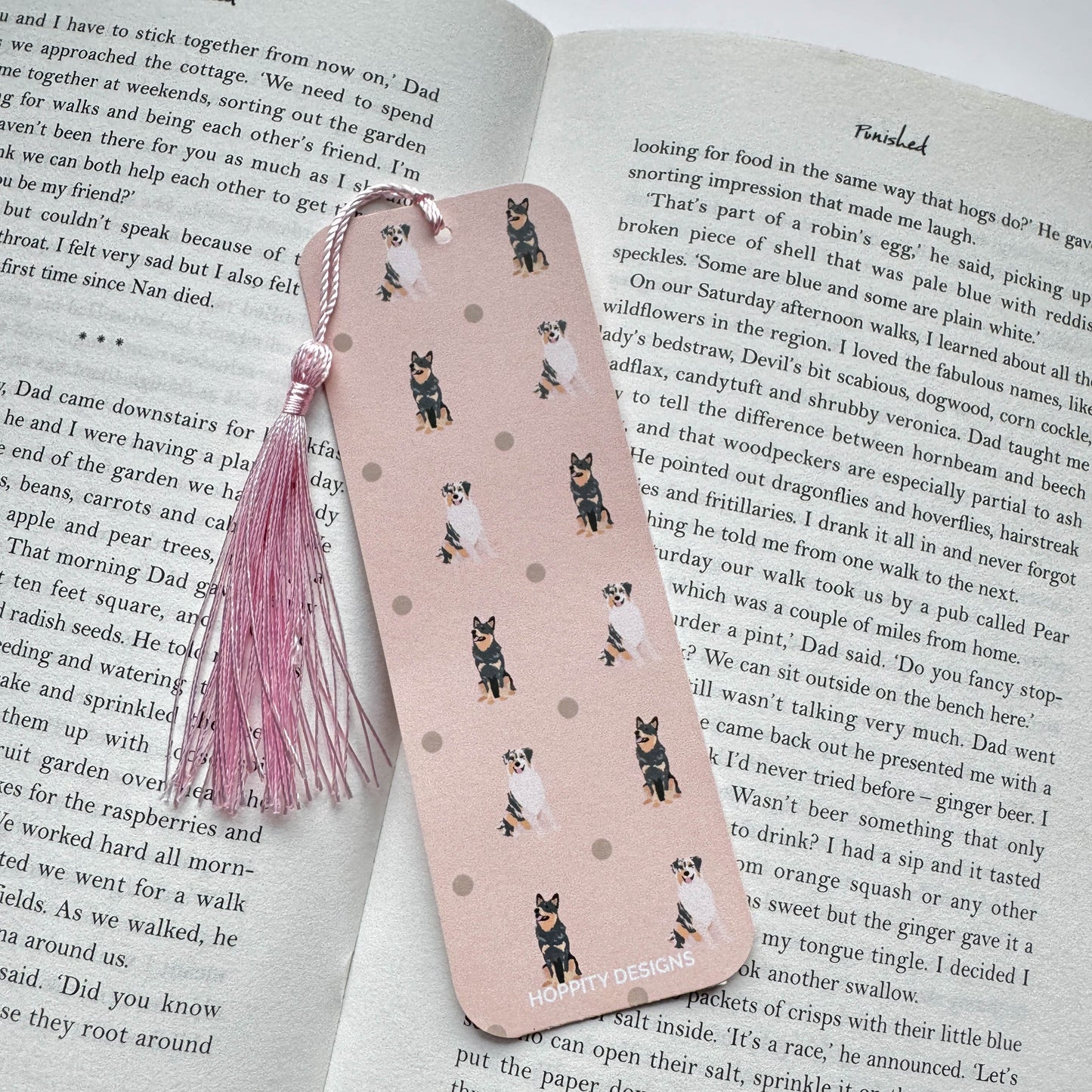 Australian Shepherd Dog Bookmark