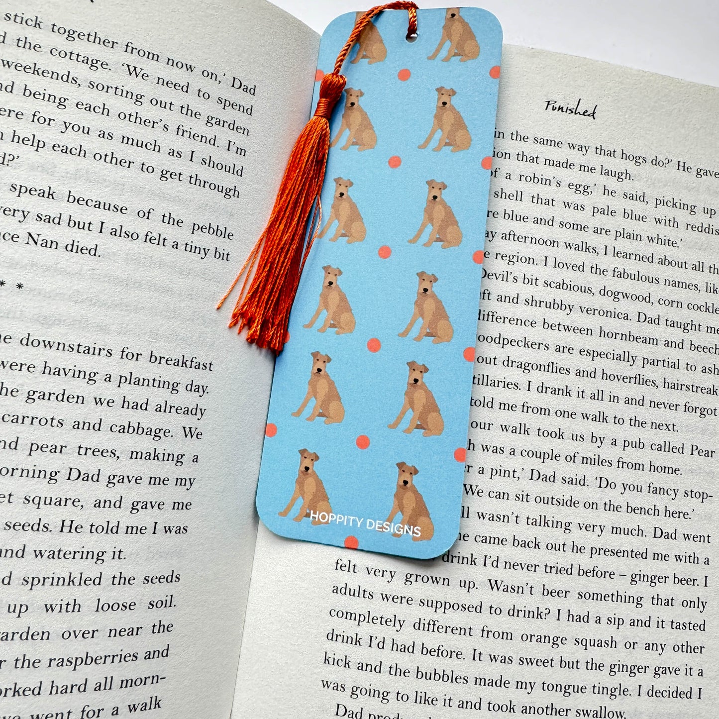 Irish Terrier Dog Bookmark