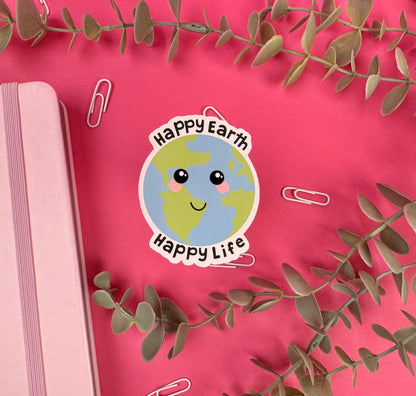 Happy Earth, Happy Life Die Cut