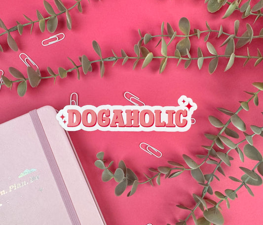 Dogaholic Die Cut Sticker