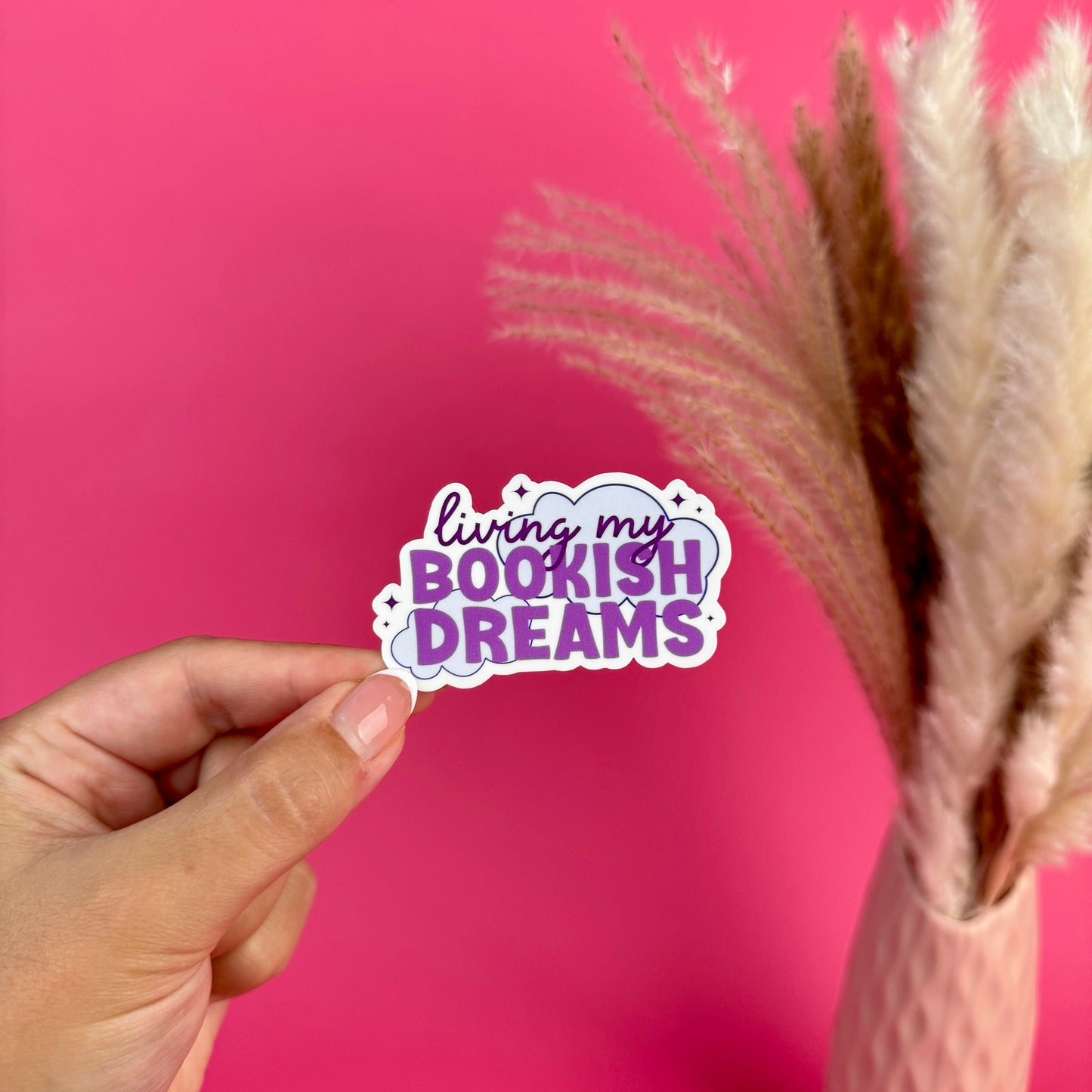 Bookish Dreams Die Cut Sticker