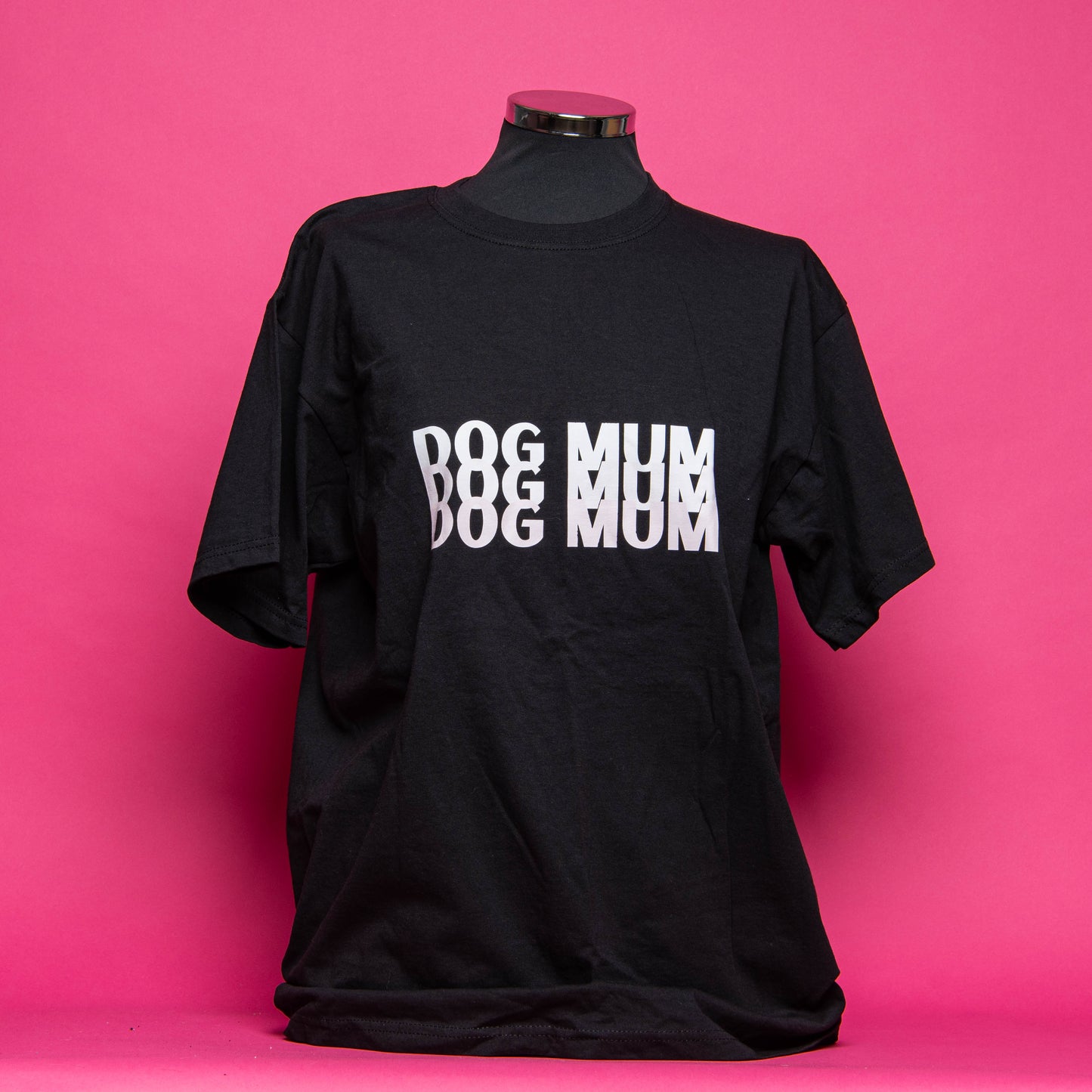 END OF LINE Dog Mum Black T-shirt, Size Large