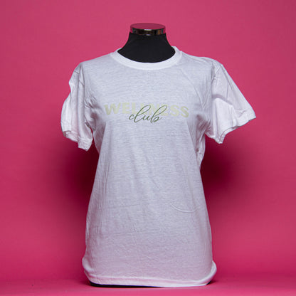 END OF LINE Wellness Club White T-Shirt Size Small