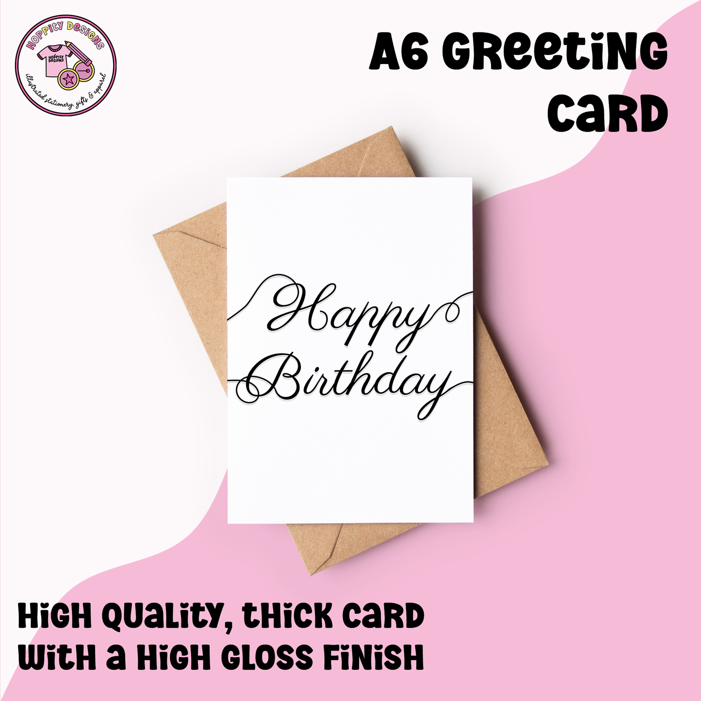 Minimalist Happy Birthday Card