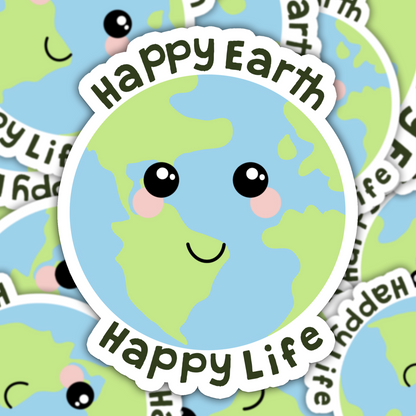 Happy Earth, Happy Life Die Cut
