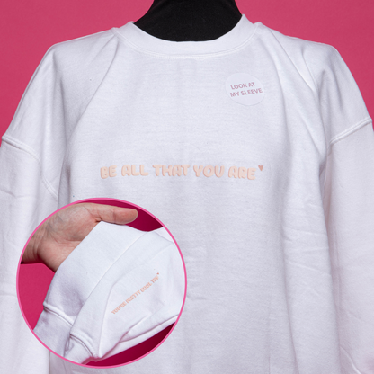 END OF LINE Be All That You Are Sweatshirt - WITH SLEEVE DETAIL