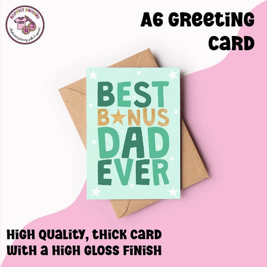 Best Bonus Dad Ever Card