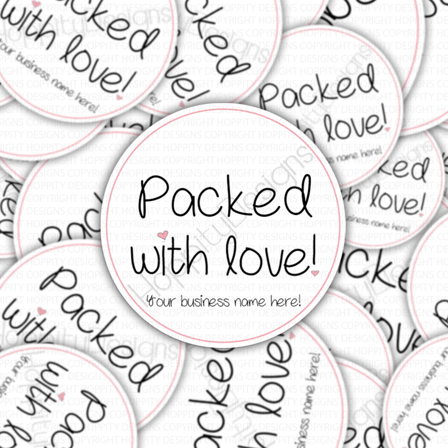 Packed with Love Stickers
